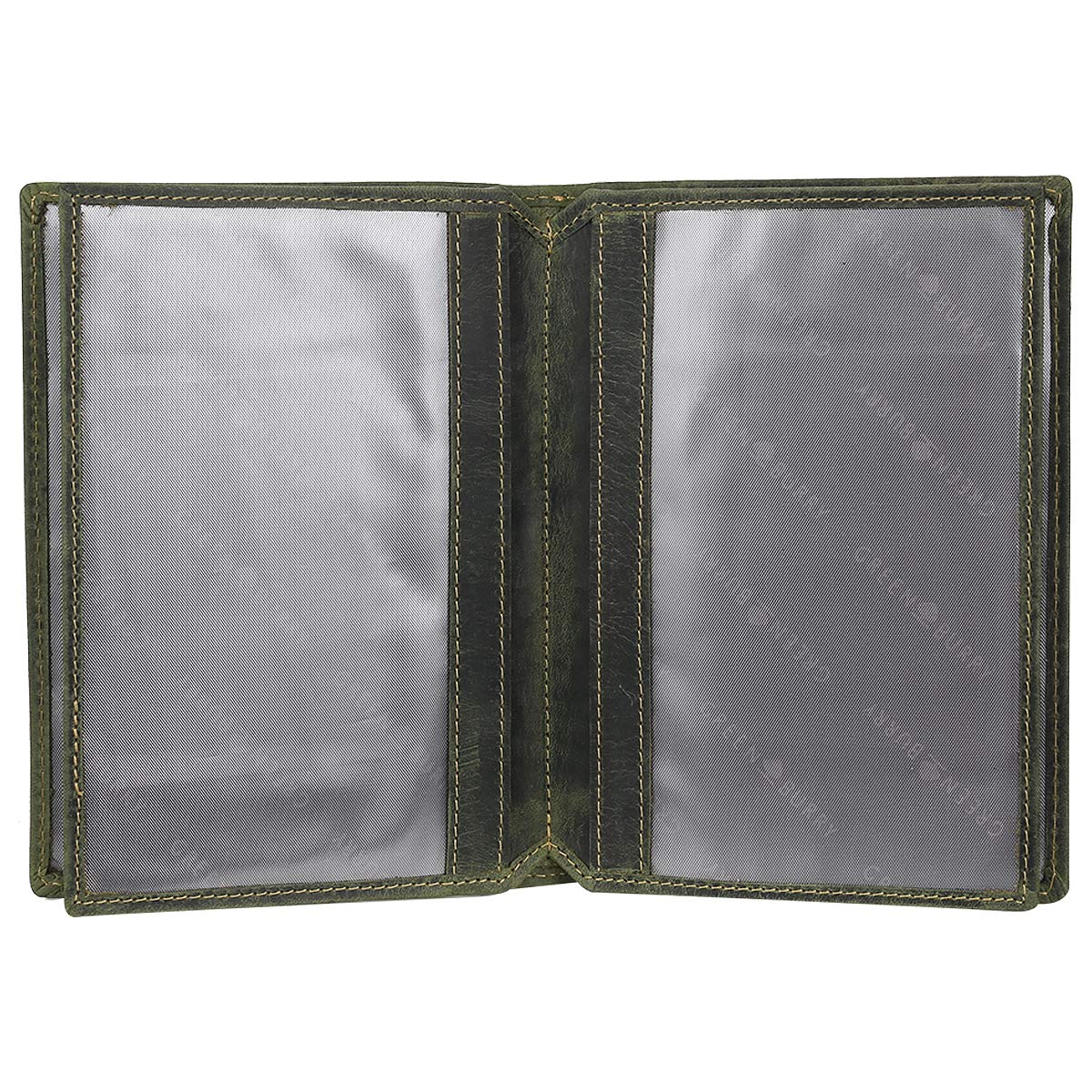Greenburry Vintage Porte-cartes pour pièce d'identité motif cerf cuir 12 cm