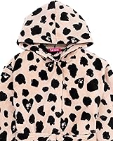 Vista 4 de Barbie Bata de pijama con estampado de leopardo para niñas y niños