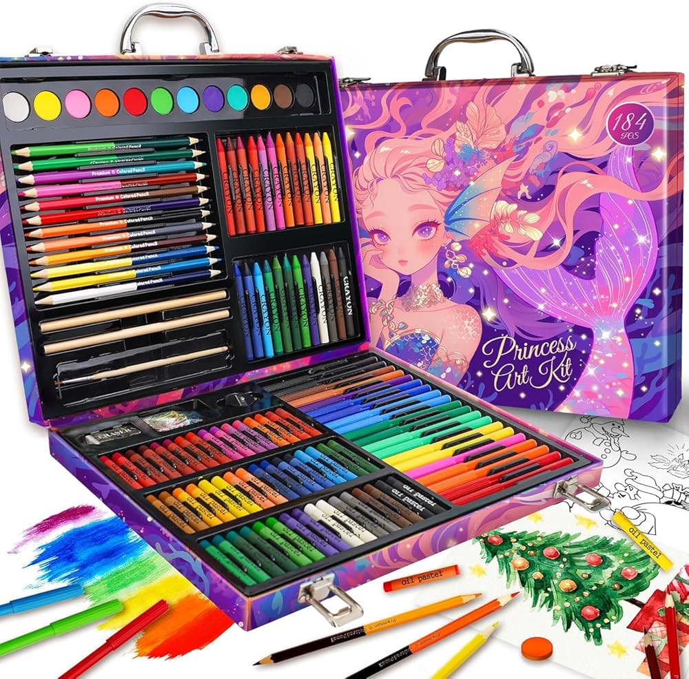 Amazon | Okiki お絵かきセット 新色追加 双頭式色鉛筆 お絵描き