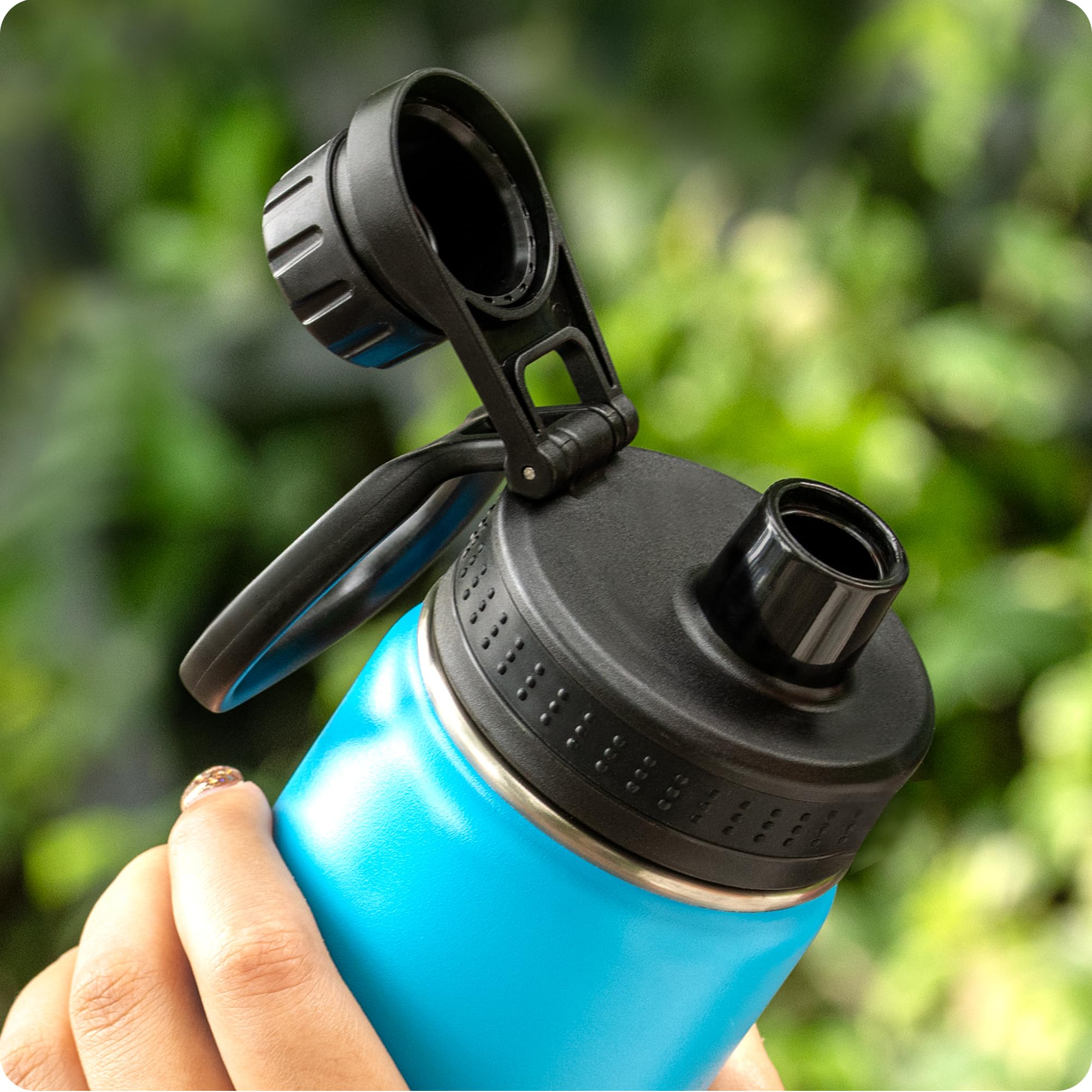 Soledea Spout Lid for 12 oz-64 oz Hydro Flask Wide Mouth Sport Water Bottles, Replacement Chug Lid for 12,16,18,22,32,40,64oz Water Bottles