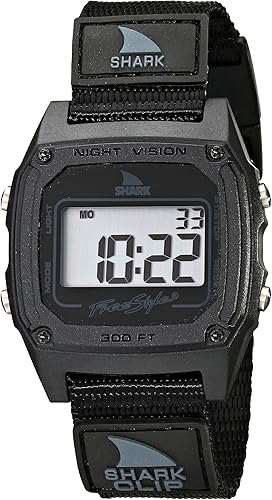 Freestyle FS84978 Shark Clip Classic Retro Television - Reloj digital para hombre Negro Relojes deportivos