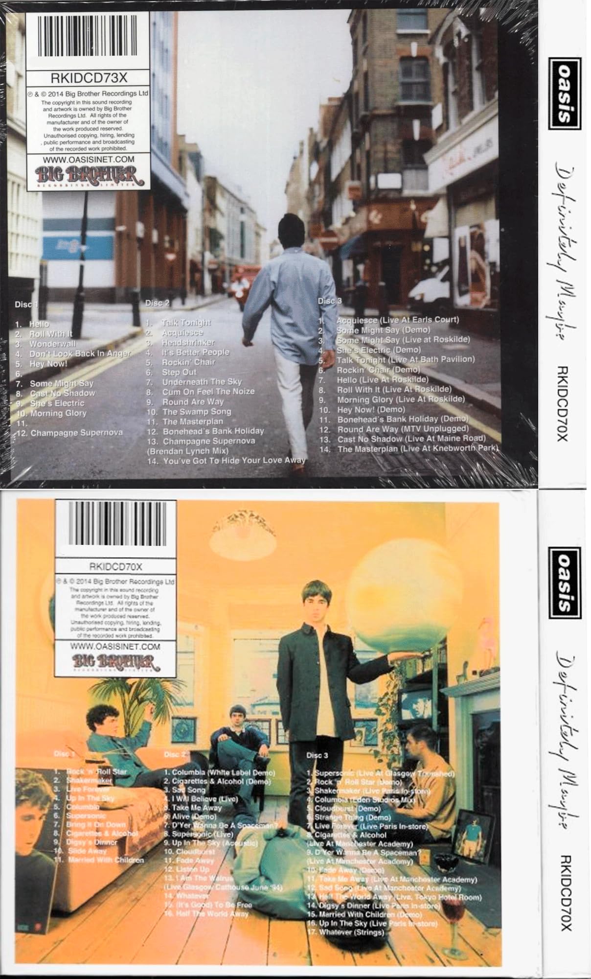 Definitely Maybe What's the Story Morning Glory? - Oasis 6СD Deluxe Remastered Edition