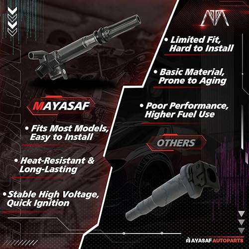 Miniatura 5 de MAYASAF Bobina de encendido UF631 [8 unidades, 6.2L] para Ford 2010-2014 F-150/2011-2017 F-250 F-350/2011-2014 F-350/Lobo / 2017 E-350