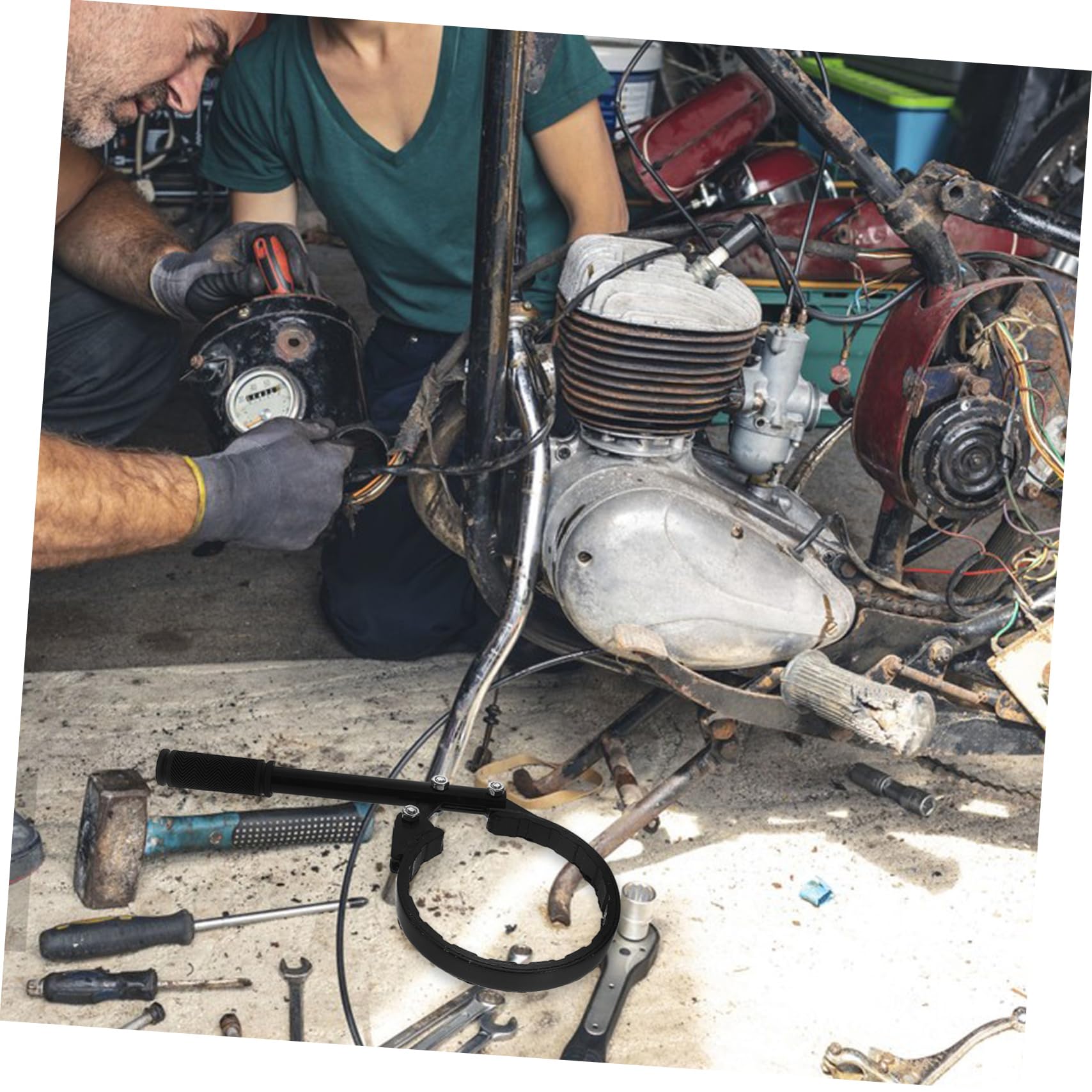 OUNONA Outil de Démontage de Réservoir de Séchage Air pour Camion Clé de Remplacement pour Camion Extracteur de Cylindre de Séchage Air