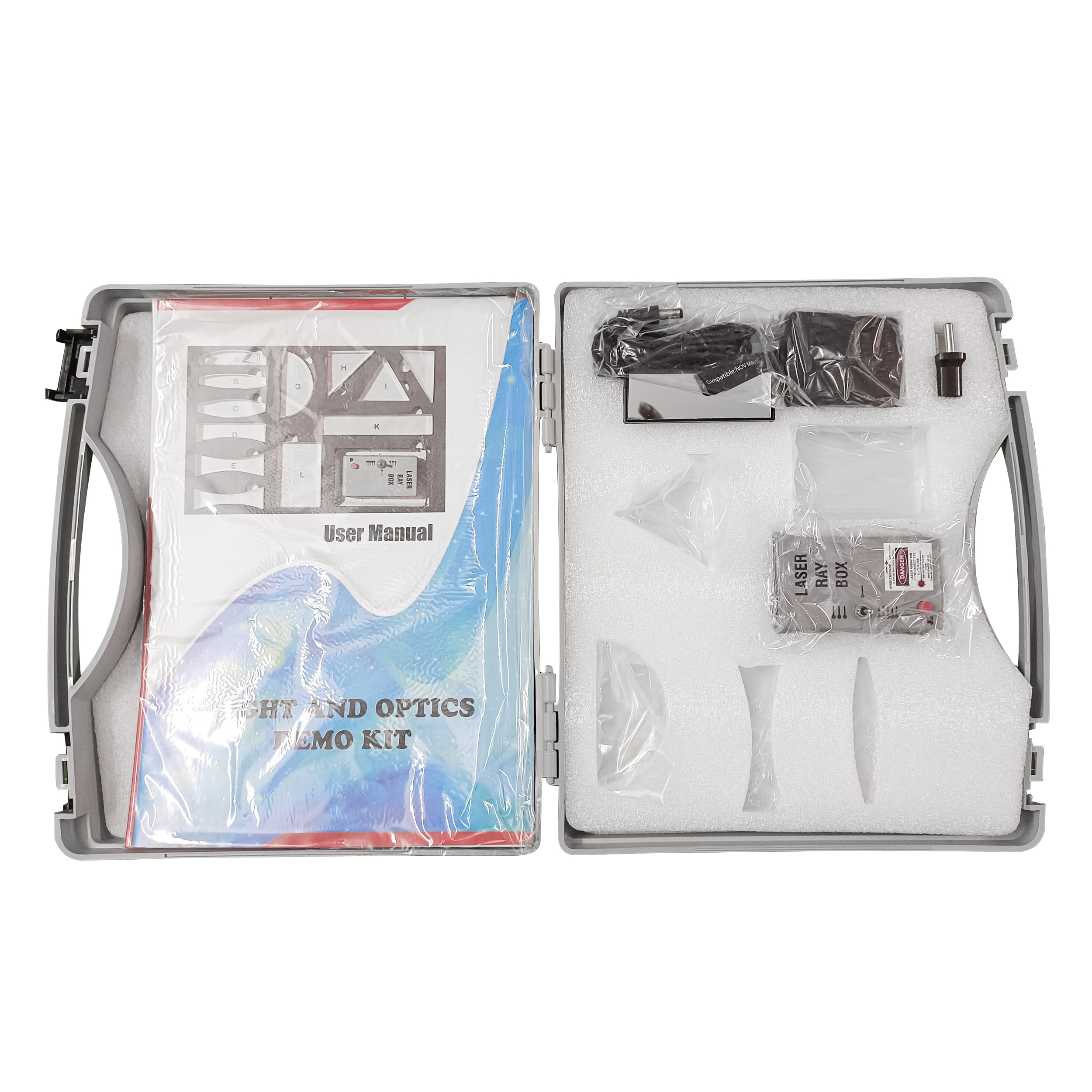 Light and Optics Class Demo Kit | 5 Acrylic Lenses with Mirror, Ray Box with 5, 3 & 1 Light Beam configration in Red Colour, Practice Sheets | Physics for Class 9-12 (B0D62PKNKN) Amazon Price History, Amazon Price Tracker