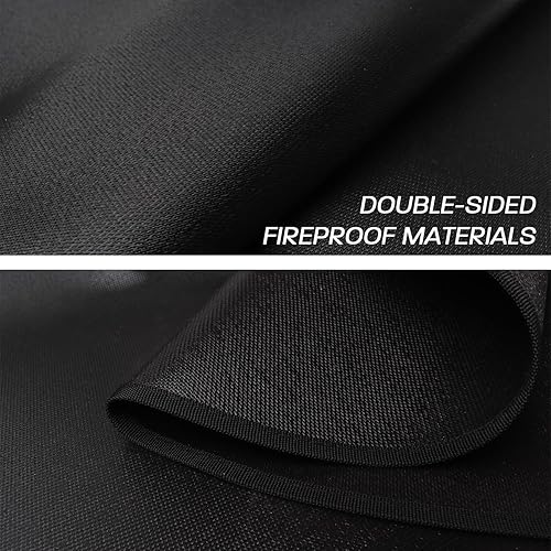 Miniatura 3 de Alfombrilla para hoguera de 36 pulgadas para estufa individual, redonda, ignífuga, debajo de la parrilla, para parrilla al aire libre, alfombrilla