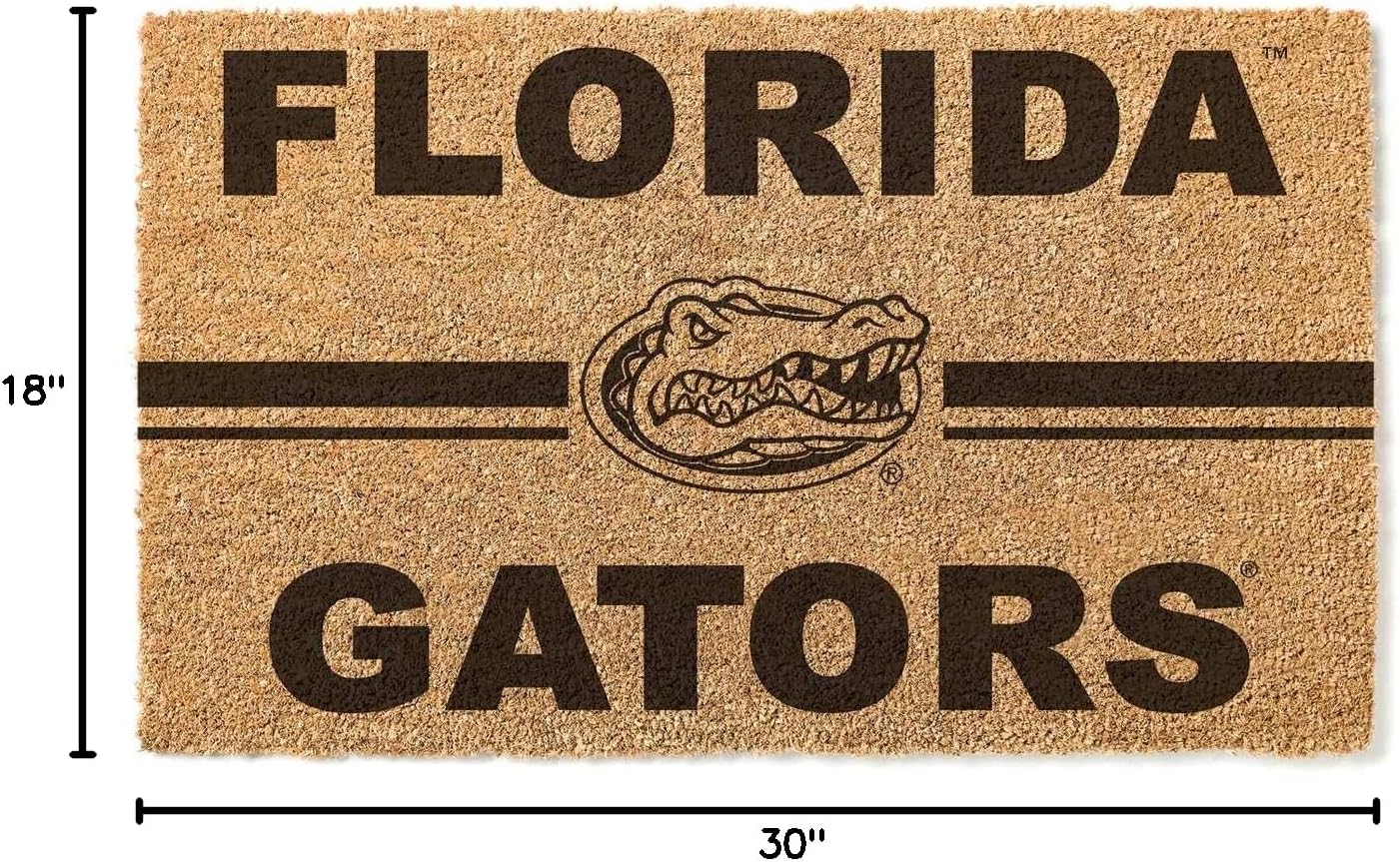 KH Sports Fan Florida Gators Logo Team Coir Doormat, Multicolor (1063100225)