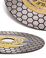 Vista 3 de Hoja de azulejos de 5" de grano fino para porcelana con diamante, hoja de corte y molienda para granito, mármol y azulejos de porcelana