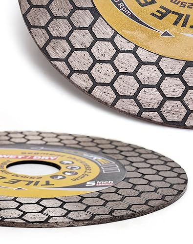 Miniatura 3 de Solidure Corte y molienda de la hoja del diamante de la porcelana de la cuchilla de la teja de pulido de 5 "para las tejas de