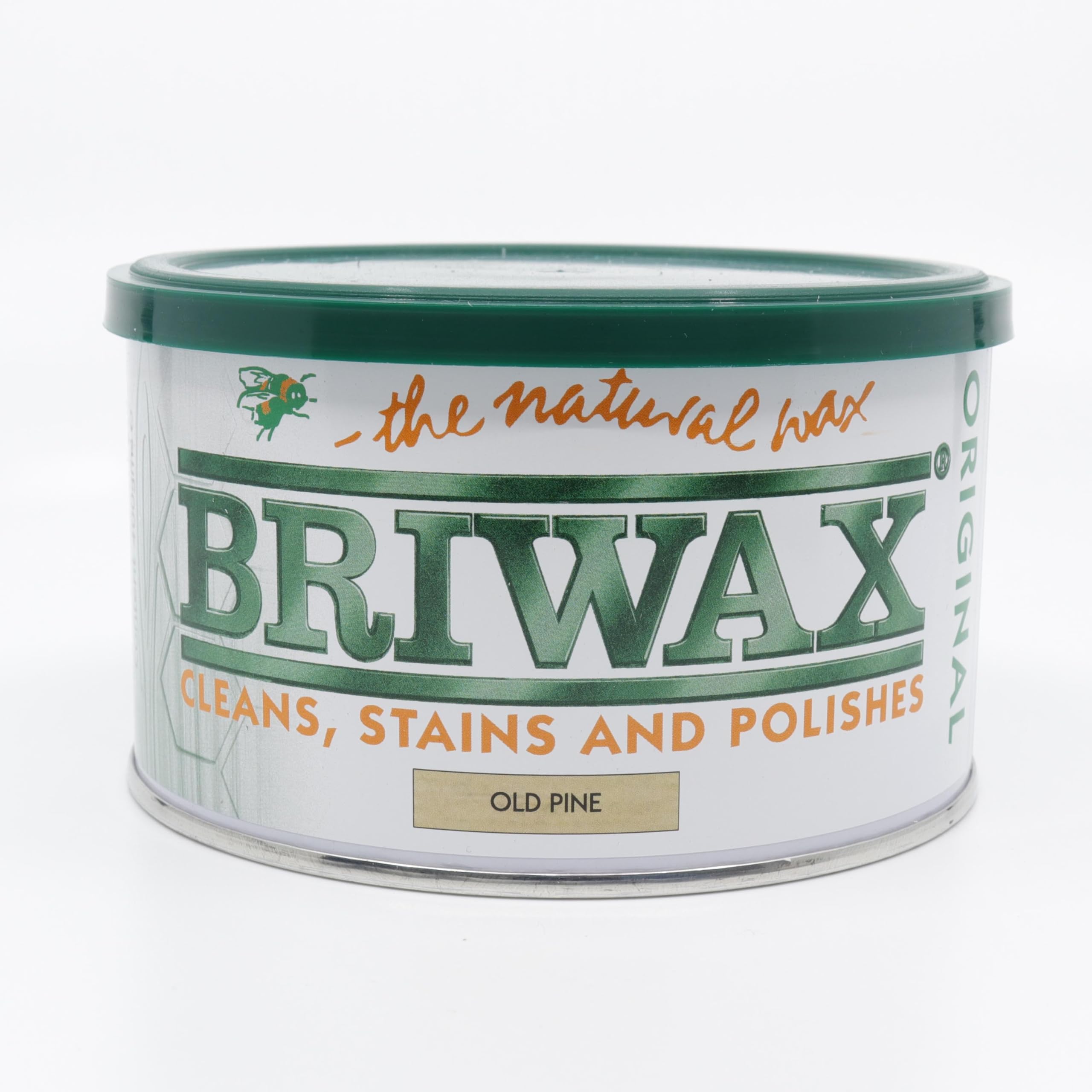 Briwax Original Old Pine Wax Polish 400g (Japanese Labelled Version) - Same UK Product Inside - Furniture Wax - Cleans, Stains and Polishes