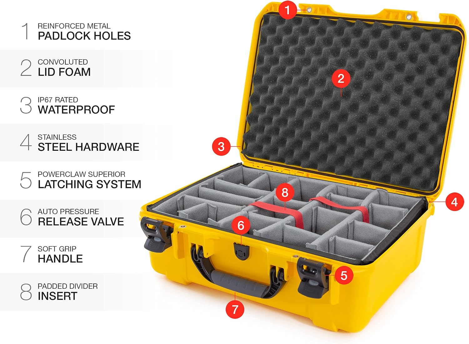Flаѕh Dеаlѕ - 60% оƒƒ Nanuk 940 Waterproof Hard Case with Padded Dividers - Yellow Bеѕt Dеаl 🛒 Nanuk 940 Waterproof Hard Case with Padded Dividers - Yellow