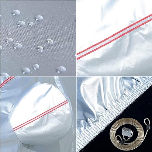 Miniatura 5 de Tecoom Carcasa rígida con diseño de cremallera, impermeable, a prueba de rayos UV, resistente al viento, para todo tipo de clima, para interiores y