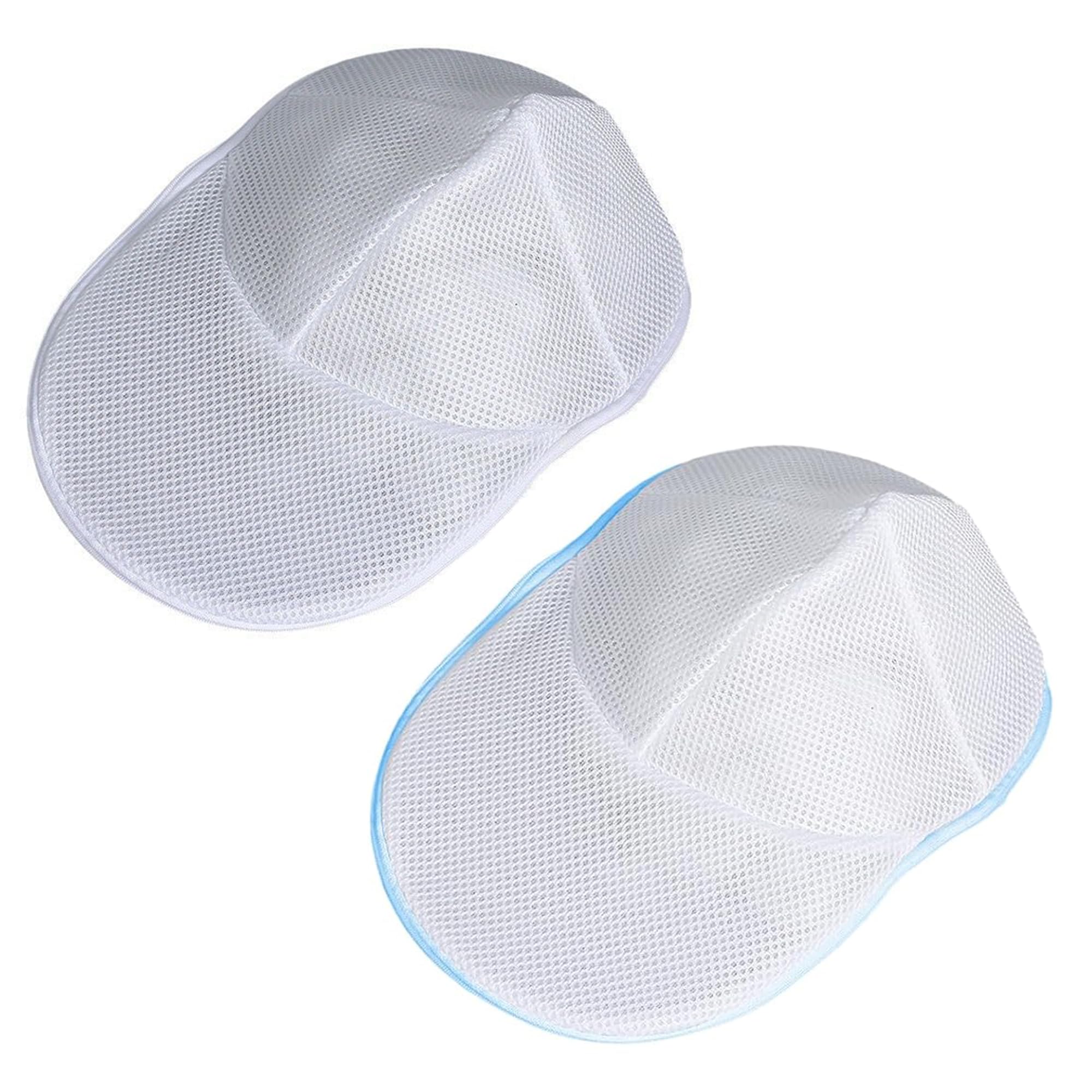 Panier à Linge Pour Casquettes 2 Pièces - Garde La Forme Des Chapeaux Au Lavage - Compatible Machine à Laver Et Sèche-linge - 2