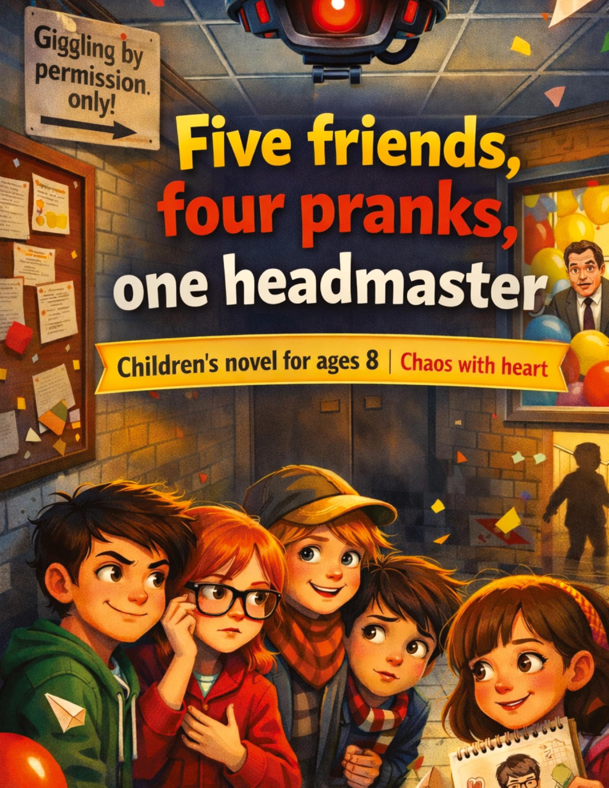Five friends, four pranks, one headmaster: Children's novel for ages 8 and up Chaos with heart