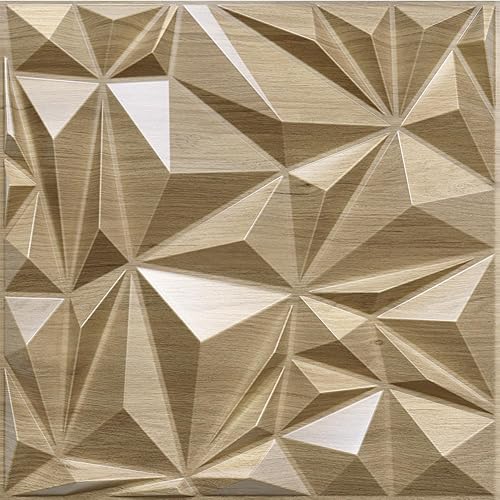 STICKGOO Paneles de pared 3D para decoración de paredes interiores, paneles de madera sintética de roble natural para pared, paneles de pared con