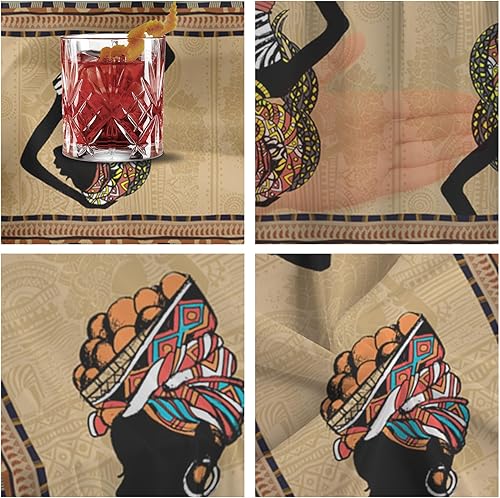 Miniatura 6 de Camino de mesa de gasa para mujeres africanas de 55 pulgadas de largo, camino de tul transparente de gasa para decoración rústica, boda, recepción,