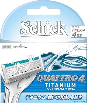 Amazon.co.jp: シック Schick クアトロ4 チタニウム 替刃(4コ入