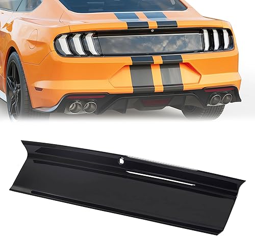 KUAFU Panel de guarnición para tapa de maletero trasero compatible con Ford Mustang GT 2015-2023, cubierta central de maletero decorativa, tapa