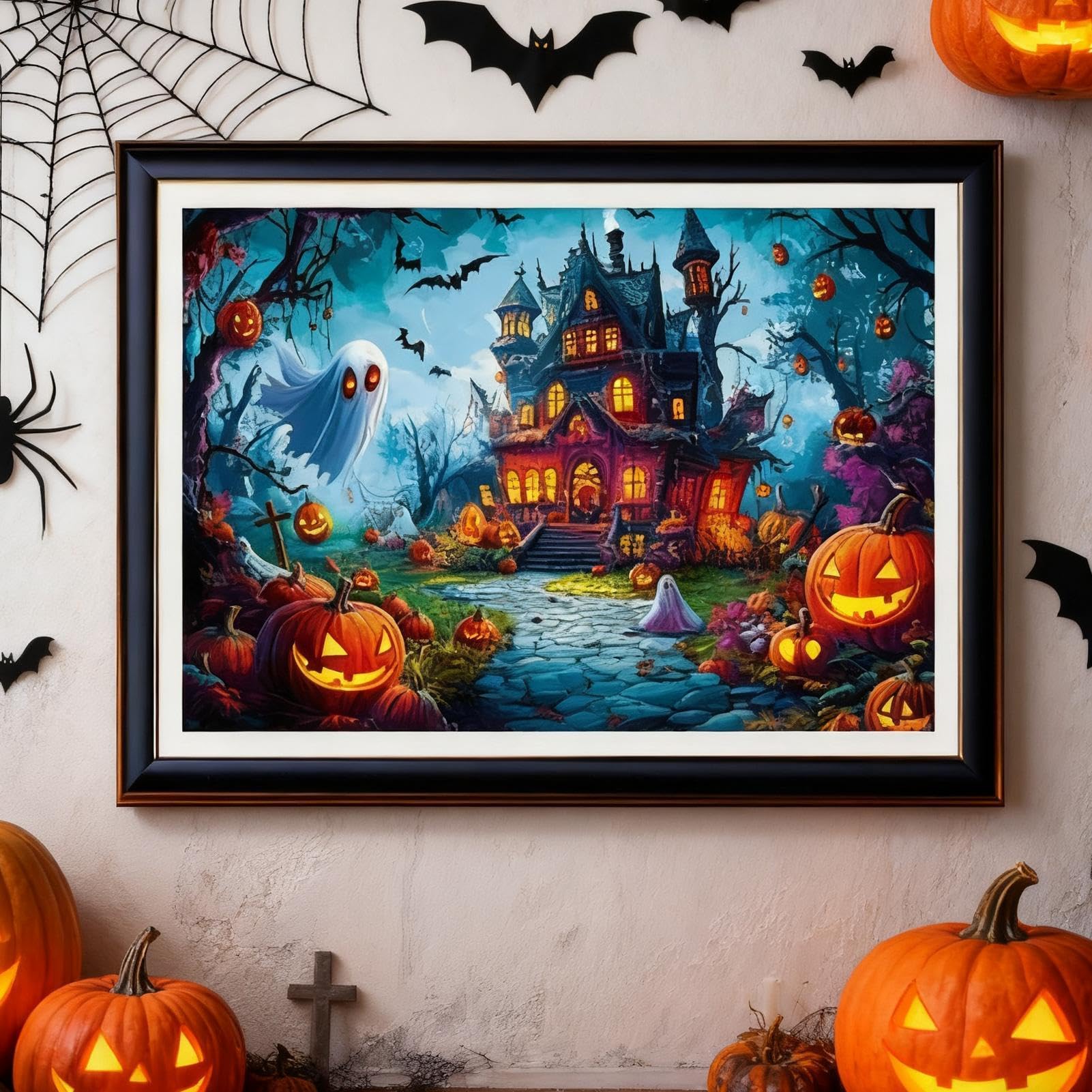 Puzzle Halloween z 1000 elementami straszne, kolorowe, gotyckie i wymagające
