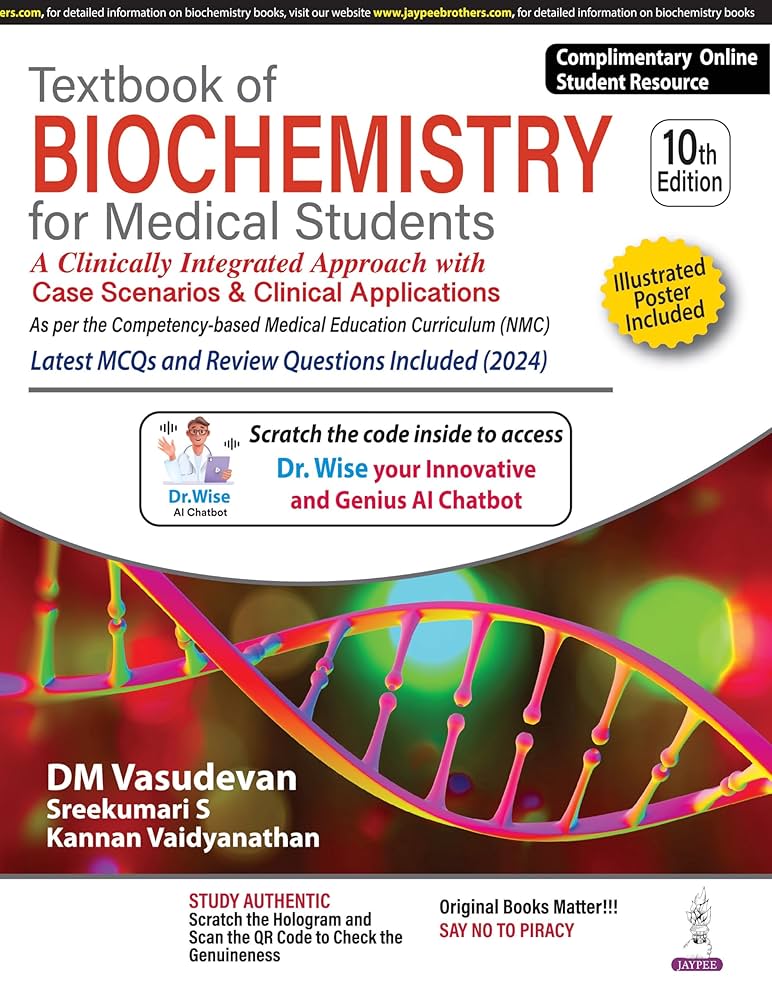 Textbook of Biochemistry for Medical Students : Vasudevan