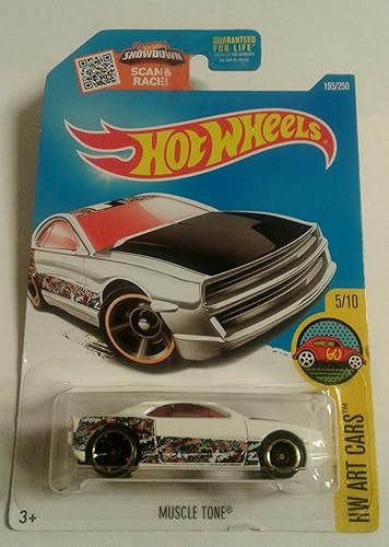 Hot Wheels 2016 H.W. Art Cars Muscle Tone Blanco 195/250