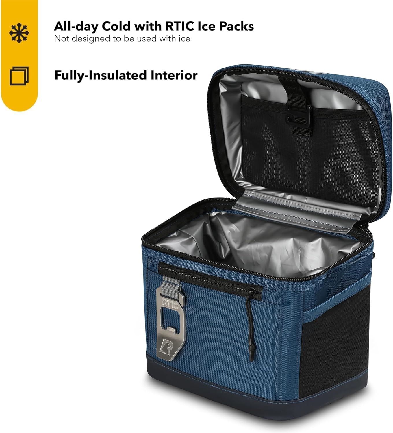 RTIC 6 Can Everyday Cooler, Soft Sided Portable Insulated Cooling for Lunch, Beach, Drink, Beverage, Travel, Camping, Picnic, for Men and Women