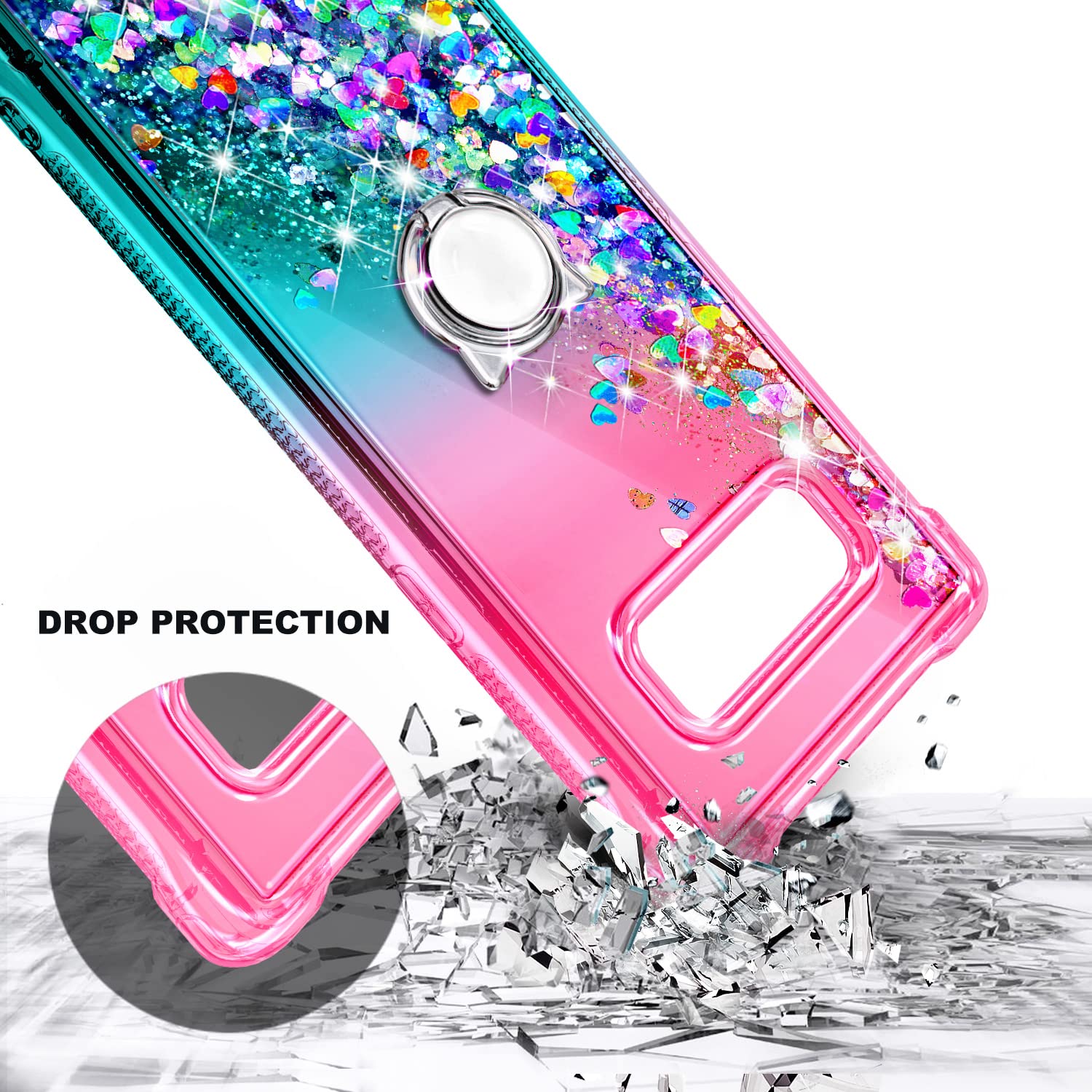 Amazon.com: NZND Case for Samsung Galaxy Note 8 with Ring Holder