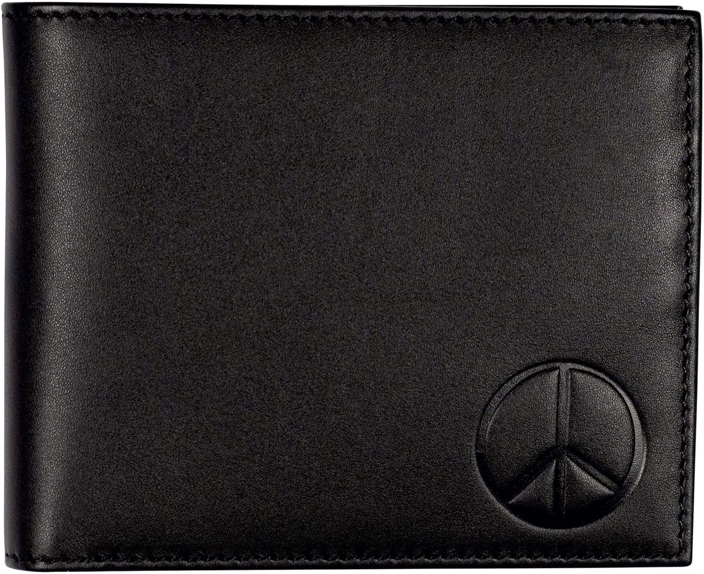 oxmox RFID Protection Leather Wallet 12 cm, Peace, One Size