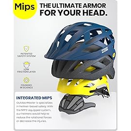 OutdoorMaster MIPS Adult Recreational Cycling Helmet - Ocean Blue,L