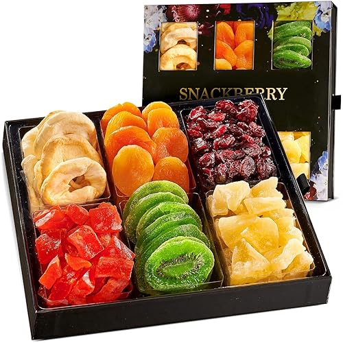 Miniatura 1 de Cesta de regalo de frutas secas, regalo gourmet, caja de aperitivos, en elegante caja de regalo con ventana de cajón, juego de regalo para Navidad,