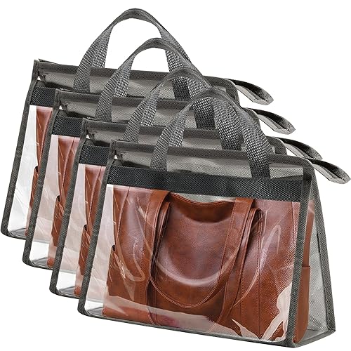 4 PCS Dust Bags for Handbag,Purse Protector Storage Bag with