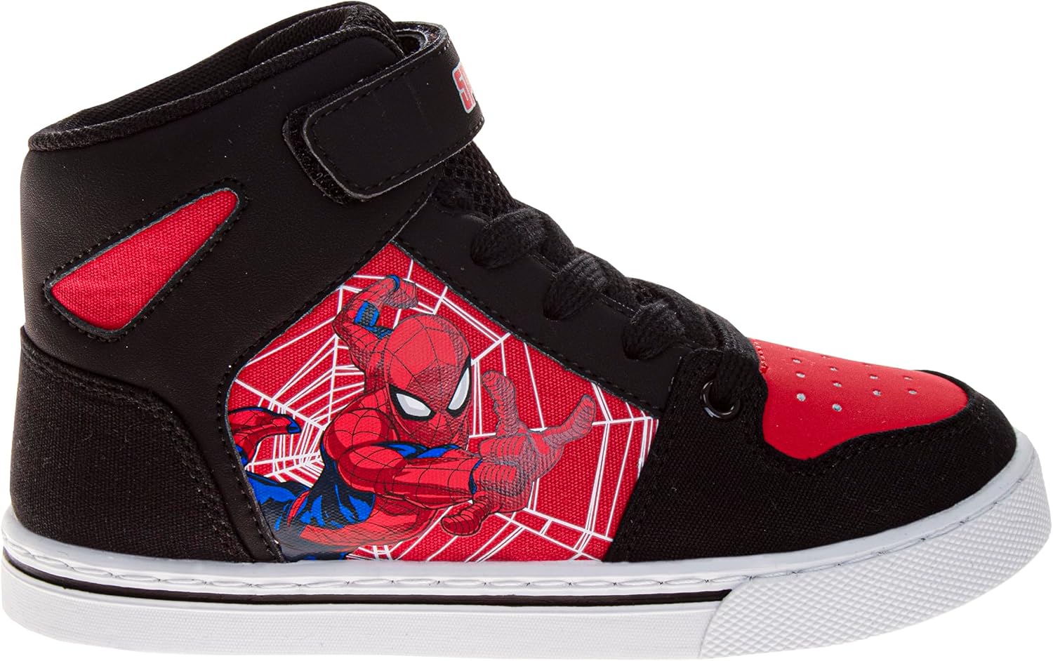 Josmo Teenage Mutant Ninja Turtles Spiderman High Top Shoes for Boys Athletic Lightweight Breathable Sneakers Sizes 12-13 Little Kids 1-4 Big Kids - Image 2