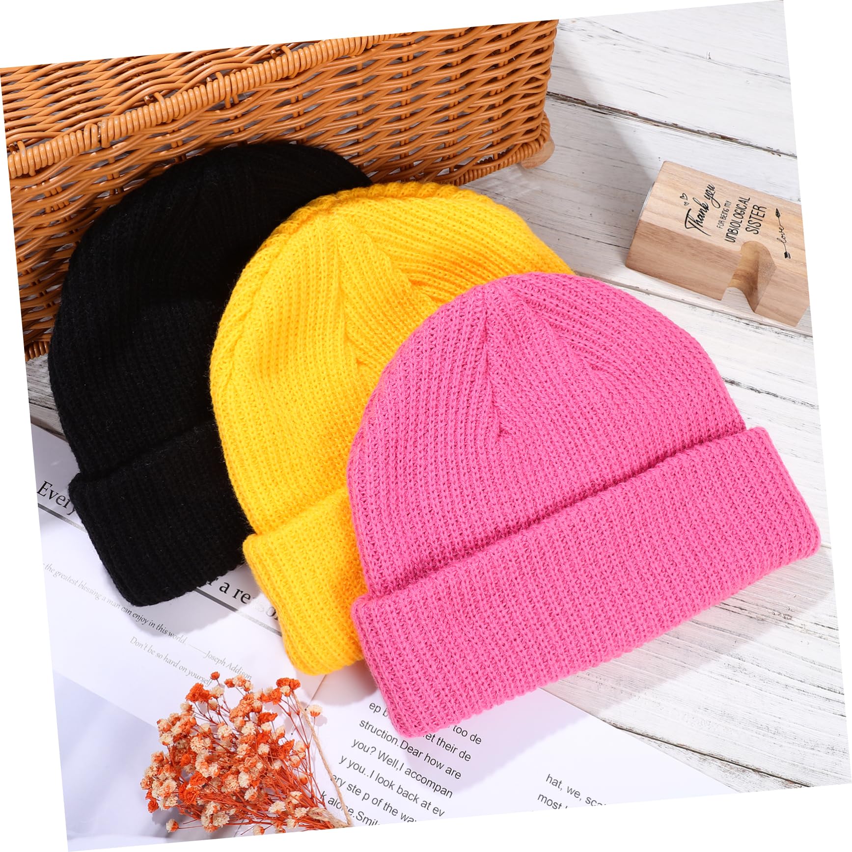 CALLARON Otoño Invierno Tejido Cálido Sombreros Unisex Gorros para Hombres Gorras Gorros para Mujer Tapa Gorro Termico Beanie Gorros Calientes Gorro De Esquí Acrílico