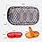 Serfeymi Weekly Travel Pill Organizer 2 Times A Day AM PM Upgraded Rainbow Pill Box 7 Day with Portable Zipper PU Leather Pill Case, Medicine Organizer for Pills, Vitamins, Fish Oils - Lines 01