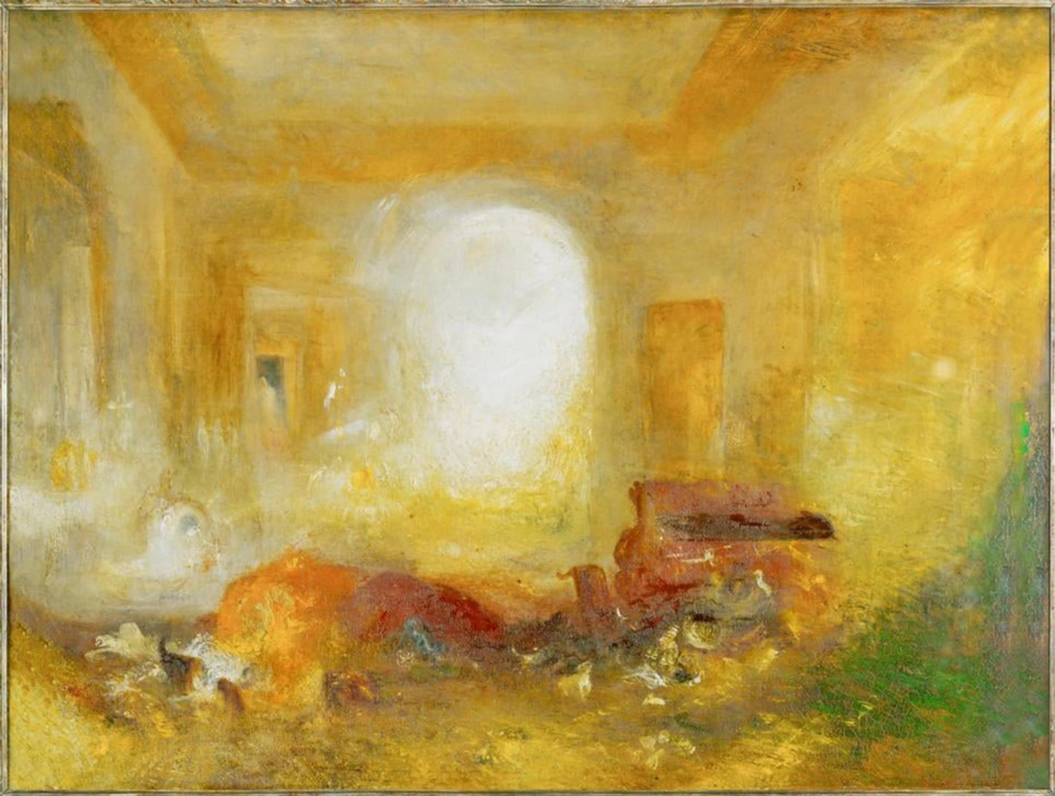 SERENDIPITP Abstract Painting Mural Print Picture Wall Decor Painting Interior At Petworth by Mallord William Turner Vintage Wall Artwork for Home Decor 60x90cm