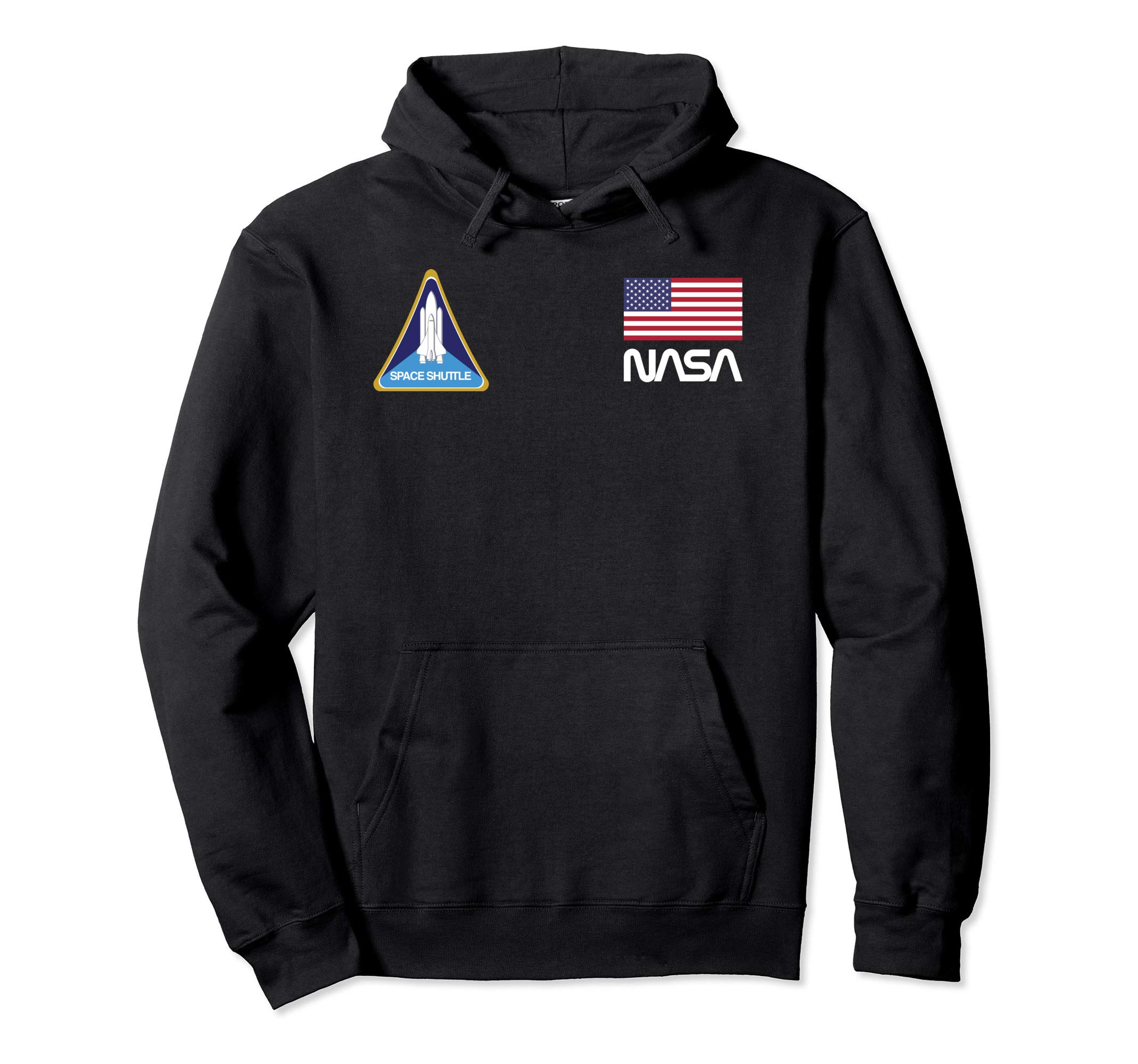 NASA Insignia Program Patch US Flag Pullover Hoodie : Clothing, Shoes \u0026  Jewelry - Amazon.com