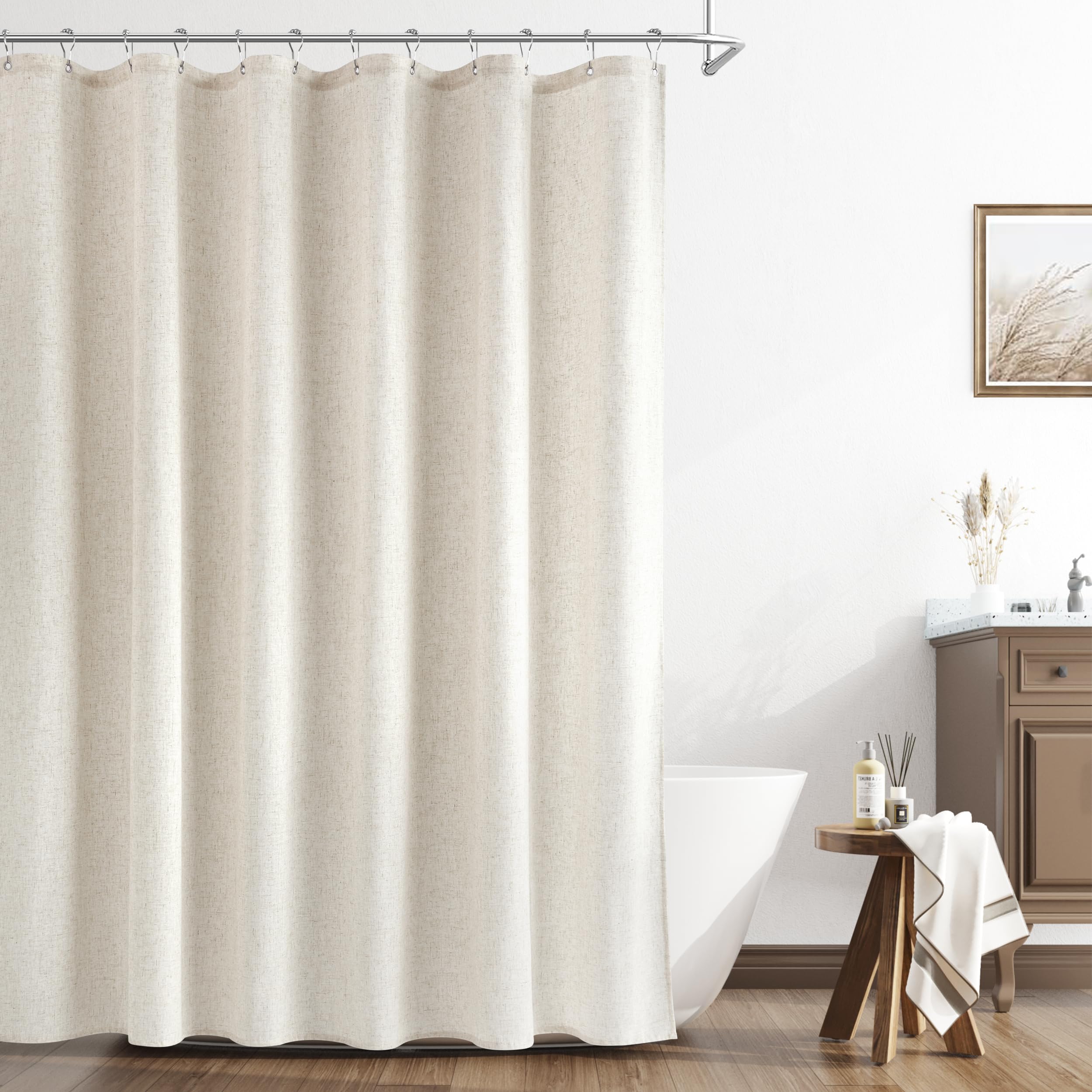 90 Inch Shower Curtain 2 Bathex Weighted Shower Curtain White