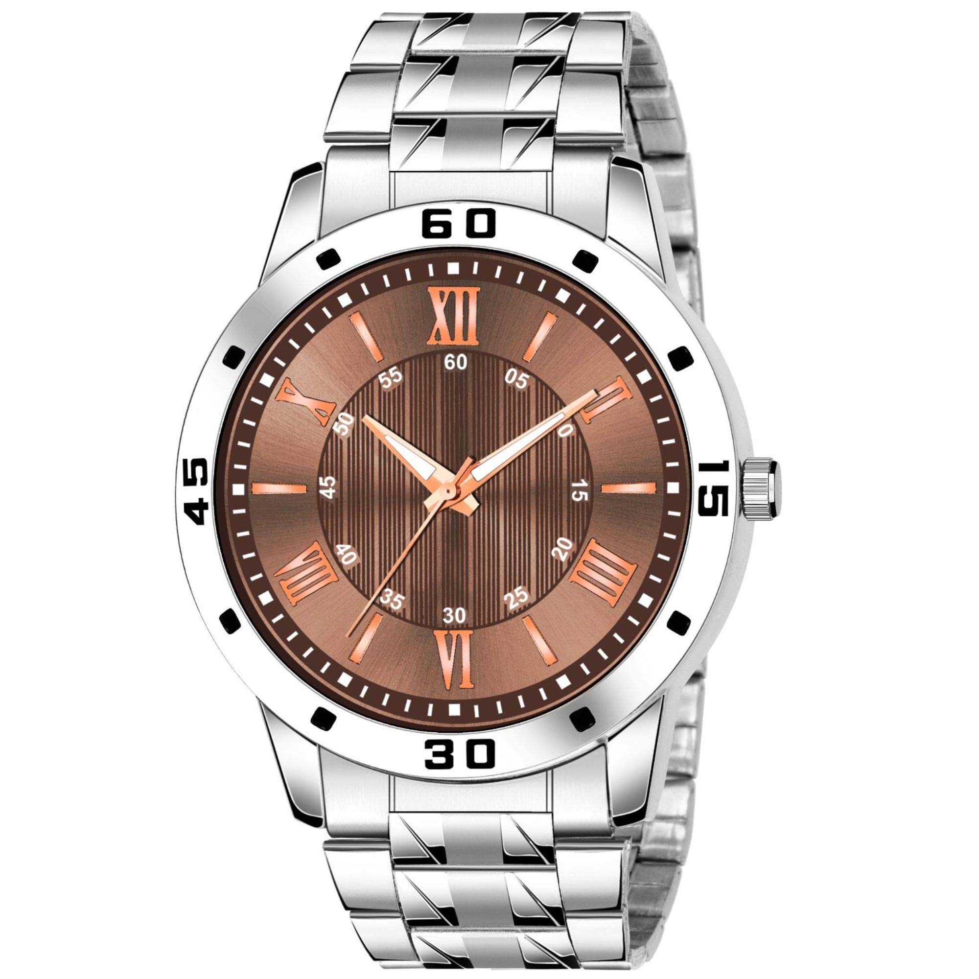V.R VR Analogue Mens Watch Brown Color (B08V8T7B16) Amazon Price History, Amazon Price Tracker