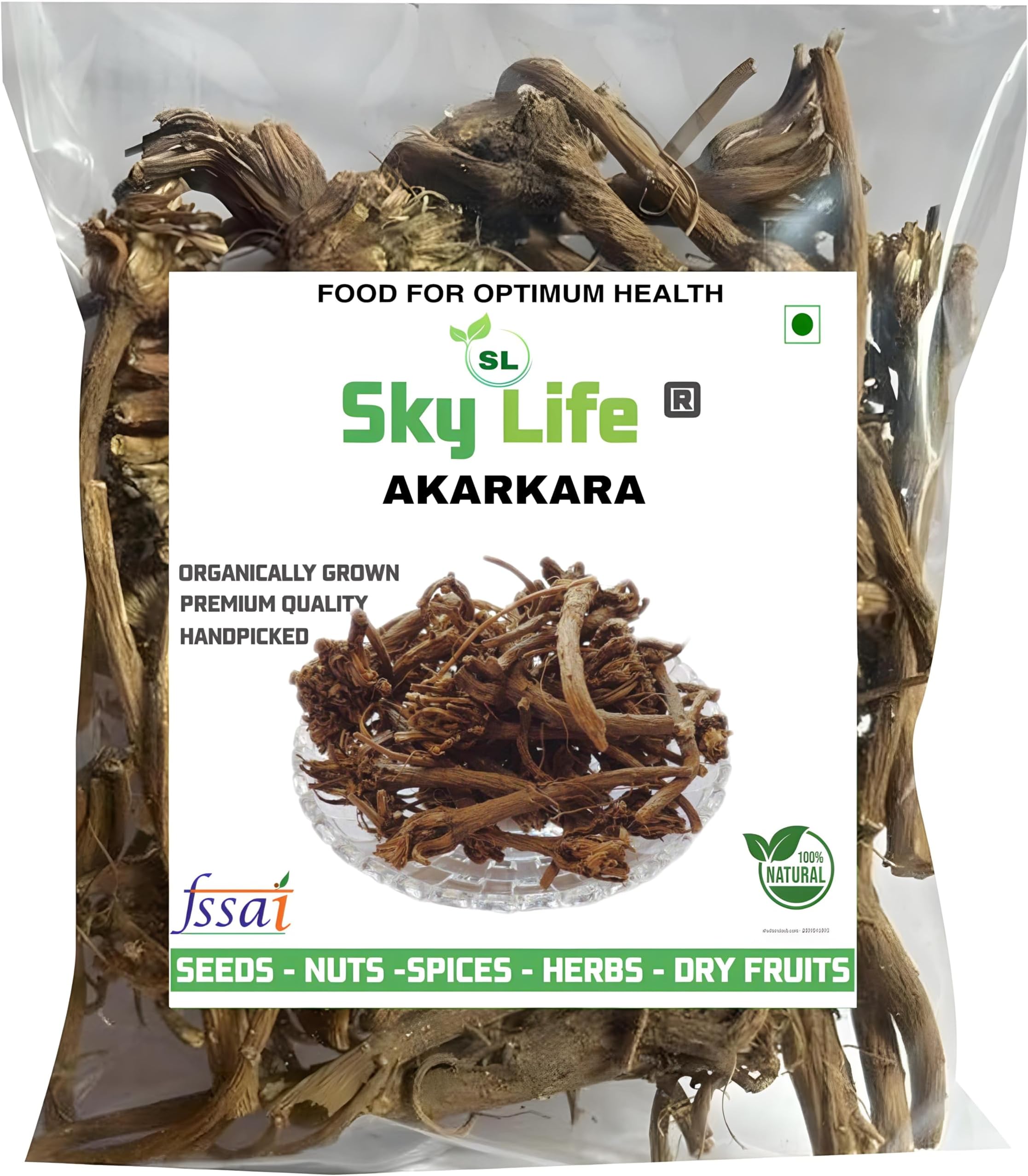 Sky Life ® Akarkara - 50Grm - Anacylus Pyrethrum - Pellitory Root - Akar kara Root