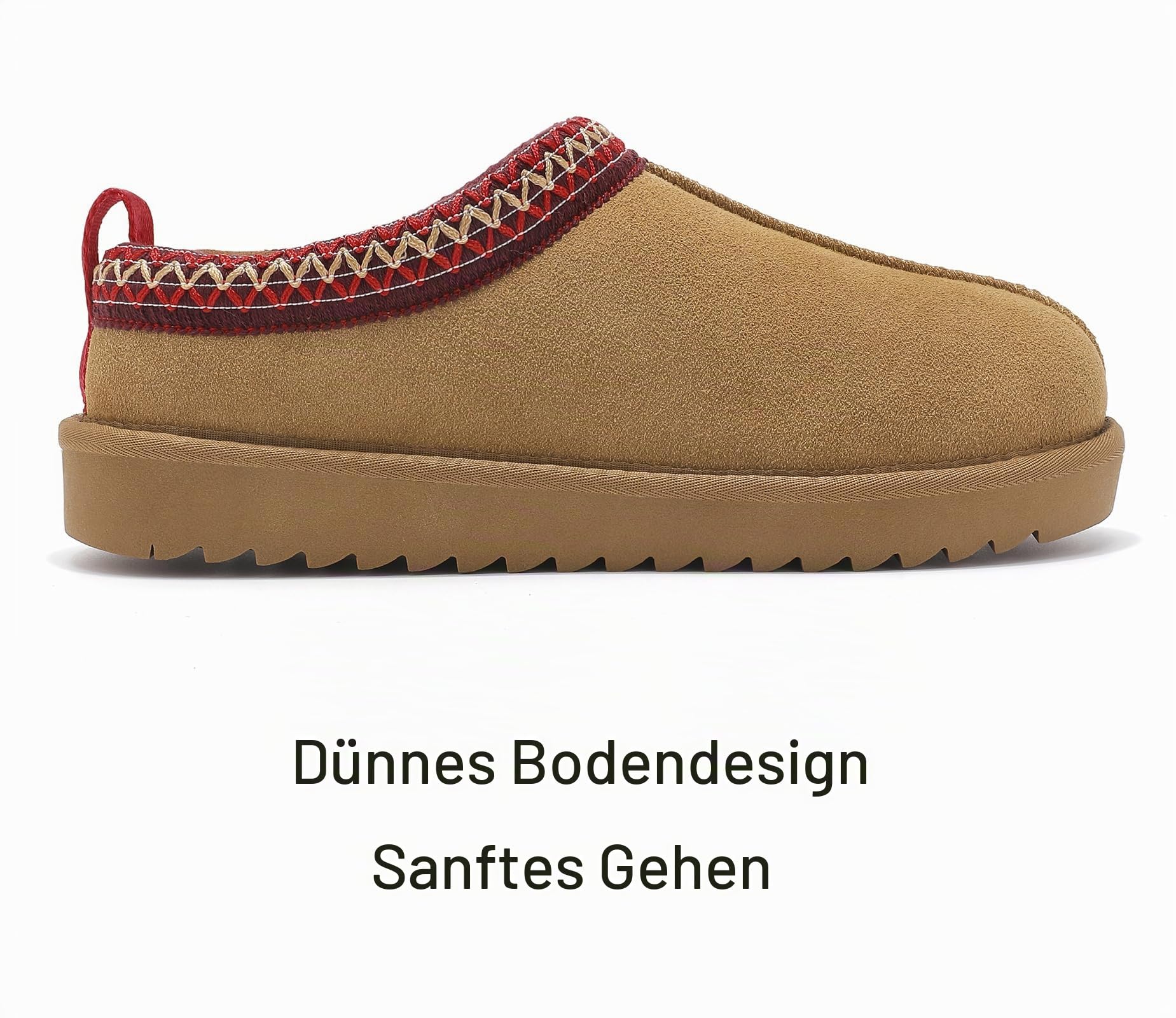 Meik Mangni Damen Hausschuhe Winter 36-43 EU | Warm Gefüttert, Flache Plüsch Pantoffeln, Rutschfeste Slipper, Drinnen und Draußen