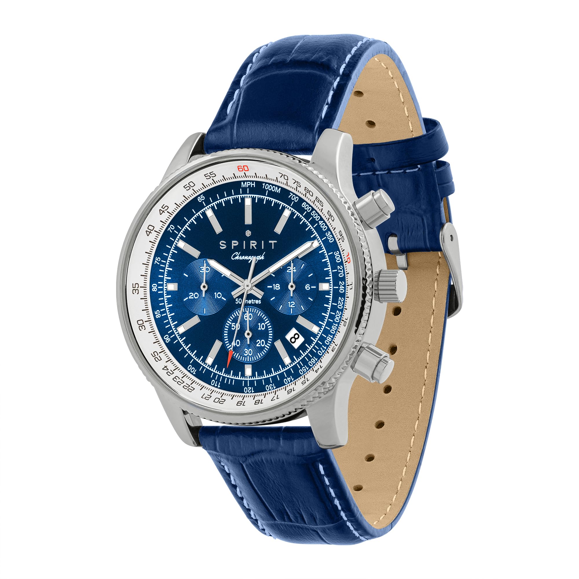Spirit Orologio Analogico al Quarzo Uomo con Cinturino in Pelle SP1007