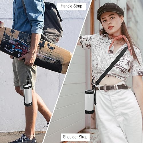 Miniatura 2 de TXEsign Funda de transporte para Sonos RoamSonos Roam SL altavoz Bluetooth, con correa de asa de viaje correa de hombro de transporte PU funda