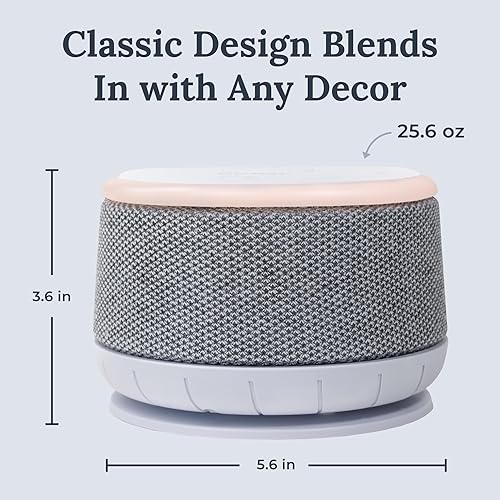 Miniatura 4 de Yogasleep Máquina de sonido de ruido blanco Dohm Nova, mejor sueño para bebés y adultos. Incluye luz nocturna, 10 velocidades de ventilador y ruido