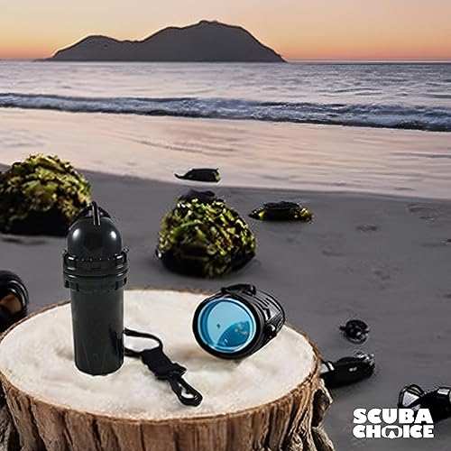 Miniatura 2 de Buceo Buceo Snorkeling Impermeable Cilíndrico Caja Seca con Clip