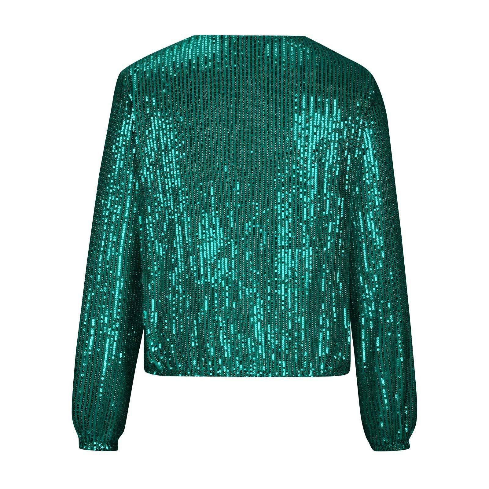 Veste Paillettes Femme Ete Legere Vestes Sequins Bomber à Paillettes Fermeture éclair Blouson Paillette Sparkly Blouson Brillante Scintillante Paillette Cardigan Haut Tops Bolero Chic et Elegant
