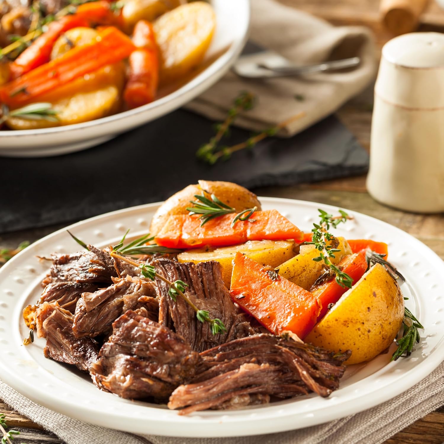 Pot Roast Bombs - 2 Bombs per Jar, feeds 12! InstaBomb Meal Bomb has all herbs and spices for delicious American Pot Roast with over 15 different herbs and spices. Just add water! Set it and forget it! Vegan Friendly. Slow Cooker, Instant Pot, Stove Top.