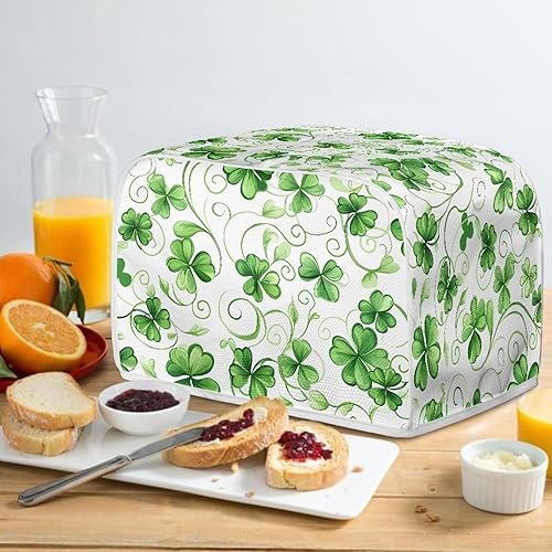 Vista 73 de Dreaweet Funda para tostadora de dibujos animados Kawaii Toast, de poliéster, se adapta a la mayoría de tostadoras de ranura larga de 4 rebanadas