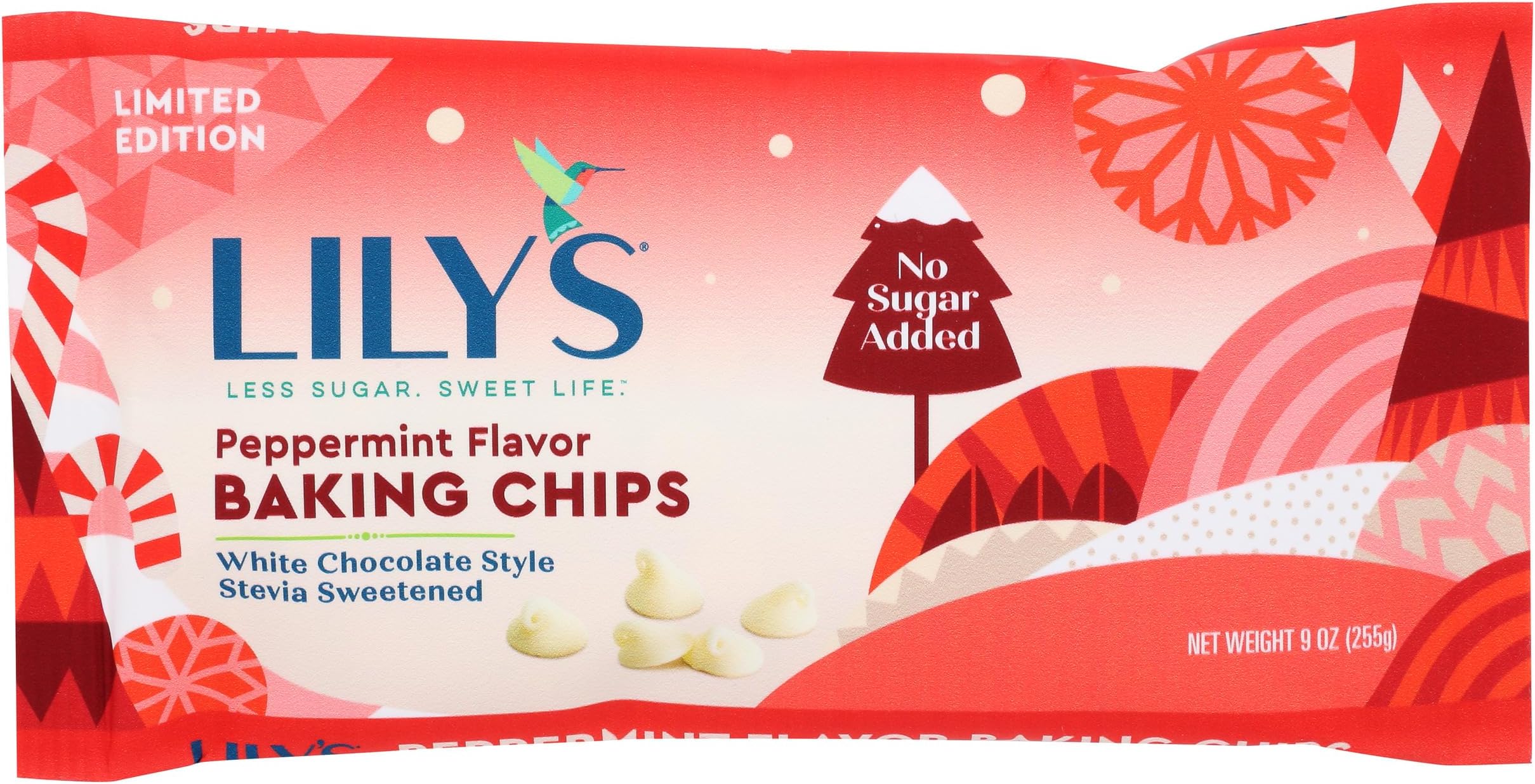 LILYS CHOCOLATE Peppermint Flavor Baking Chips, 9 OZ