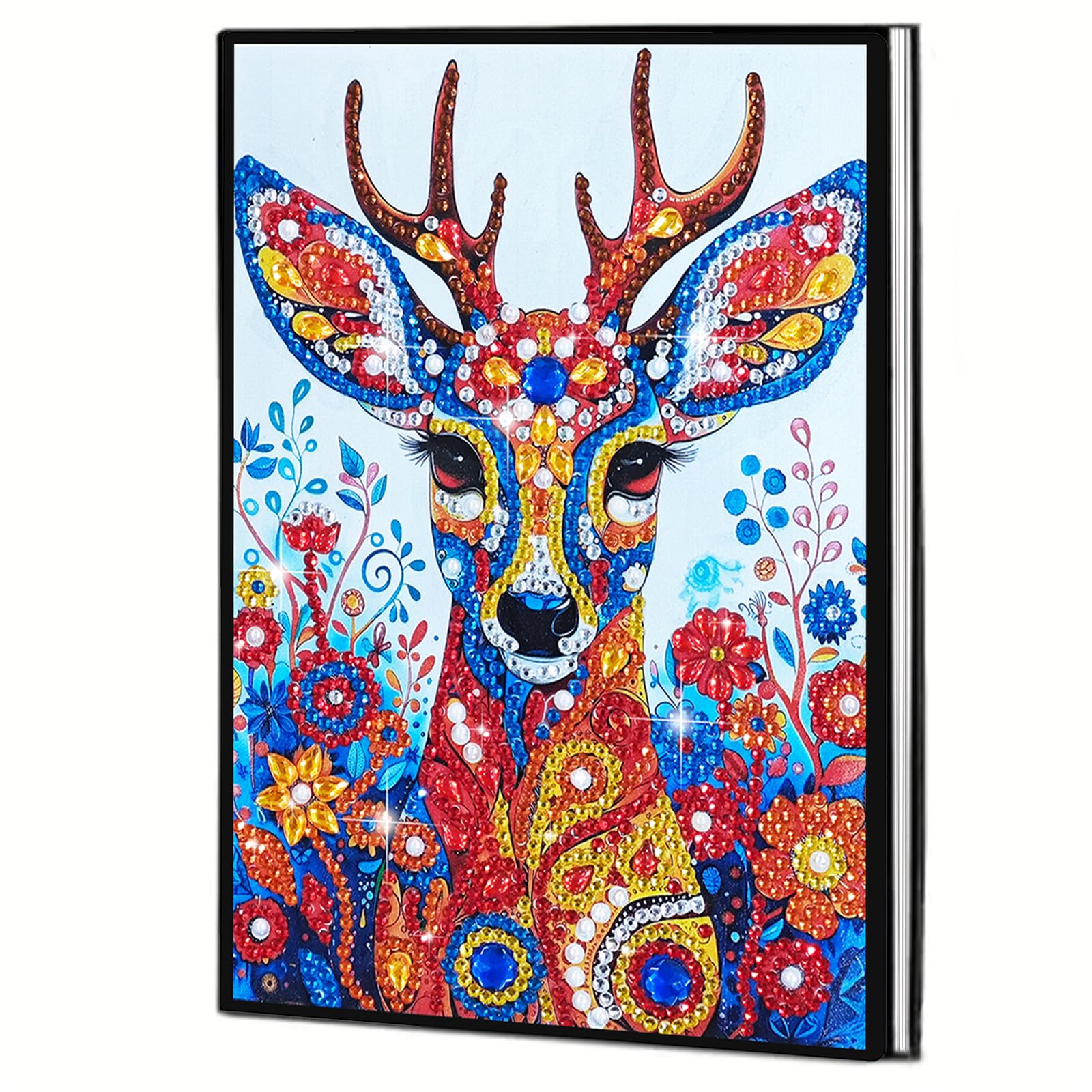 Diamond Painting Journals Notebooks Special Shaped with Tools Gem Art Sketchbook PU Diamond Art Hardcover Dairy Book for DIY Gifts and Festive Occasions