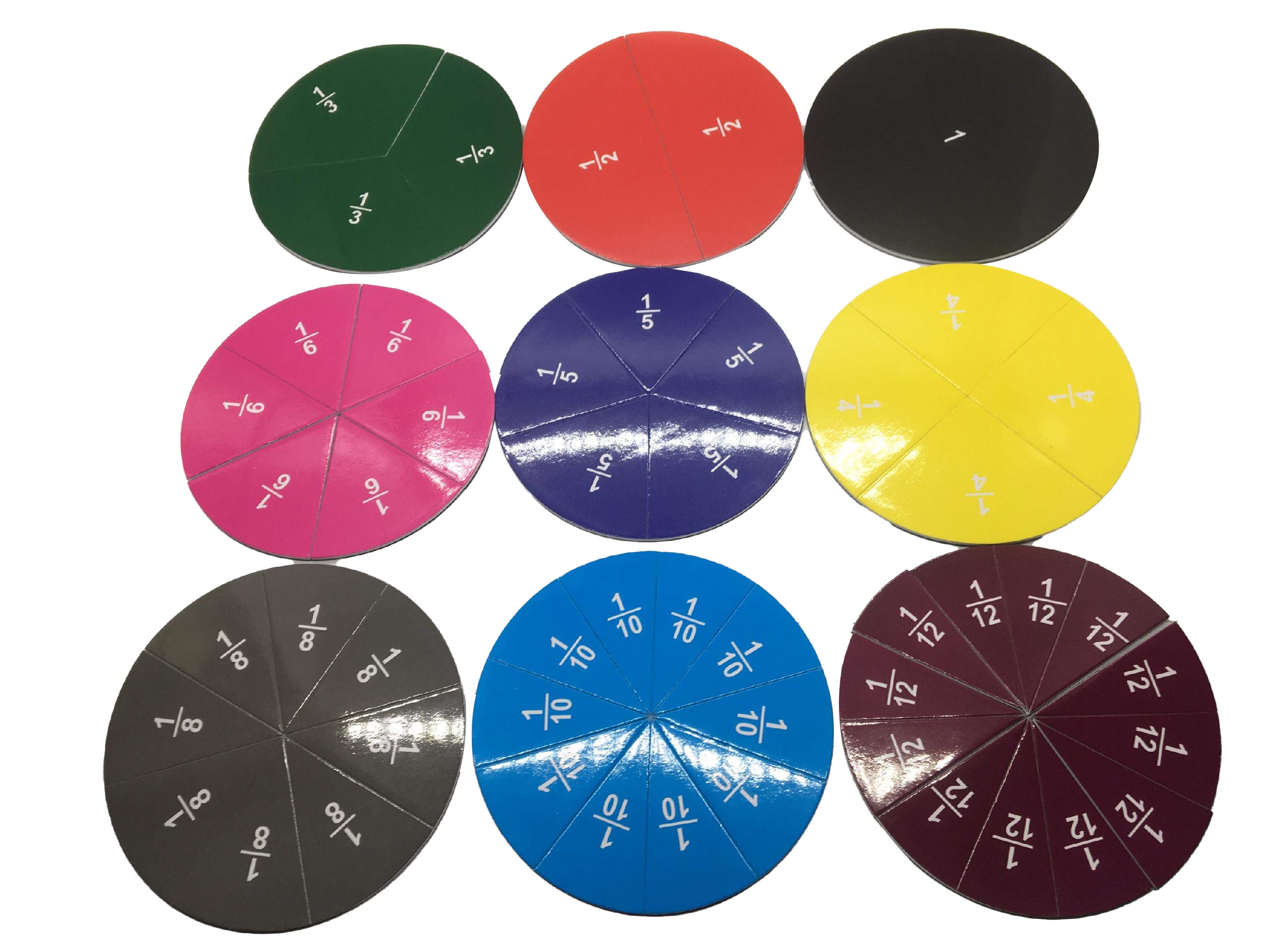 Minds 127 Pieces Fraction Tiles(Bars and Circles